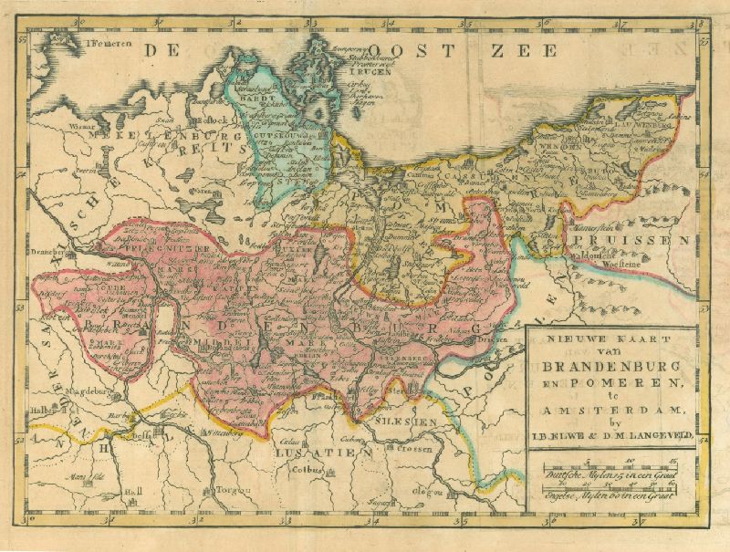 BRANDENBURG. - Karte.
