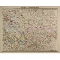 DEUTSCHLAND. - Mitteldeutschland. - Karte. Bild 1
