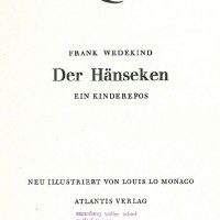 Wedekind, Frank. Bild 1
