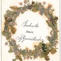 FREUNDSCHAFTSBILLETT. - Trockenblumen. Bild 1